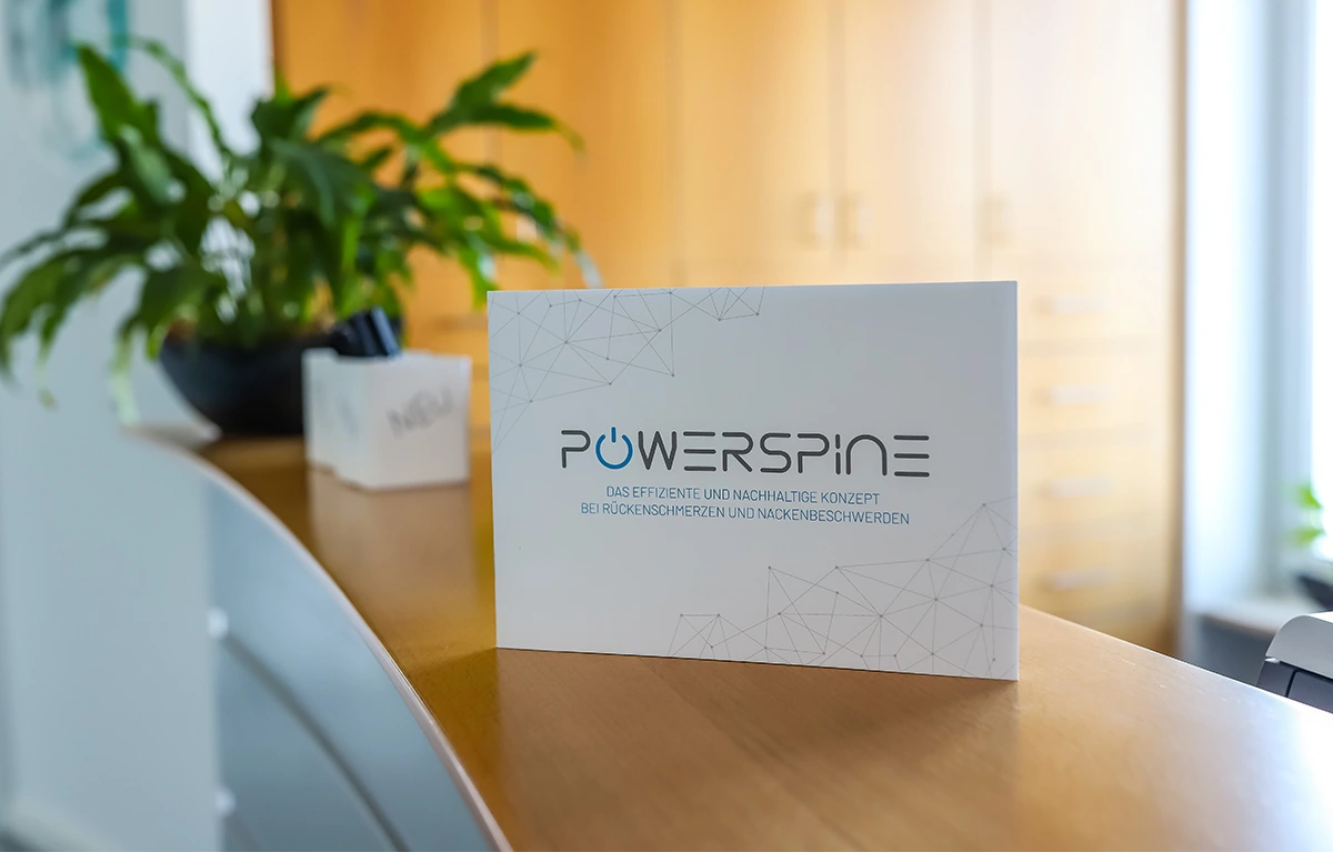 Aufnahme Visitenkarte Powerspine
